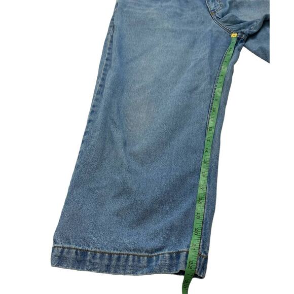 LL BEAN Classic Light Wash High Rise Crop Womens Jeans Size 10 Regular Elastic - Picture 6 of 6